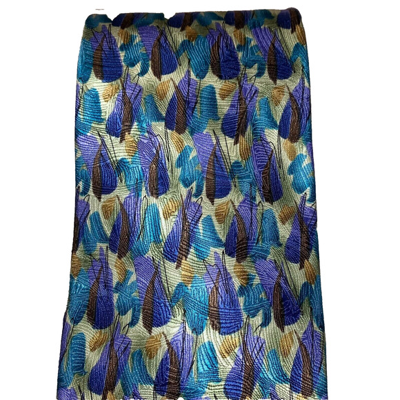 J. Garcia Men's Blue-Eyed Man Collection 42 Pastel Tie Jerry 4" Wide 57" L Silk - Picture 2 of 5